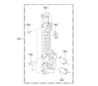 LG LMVM2033BD/00 latch board parts diagram