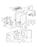 Cabinet and door assembly