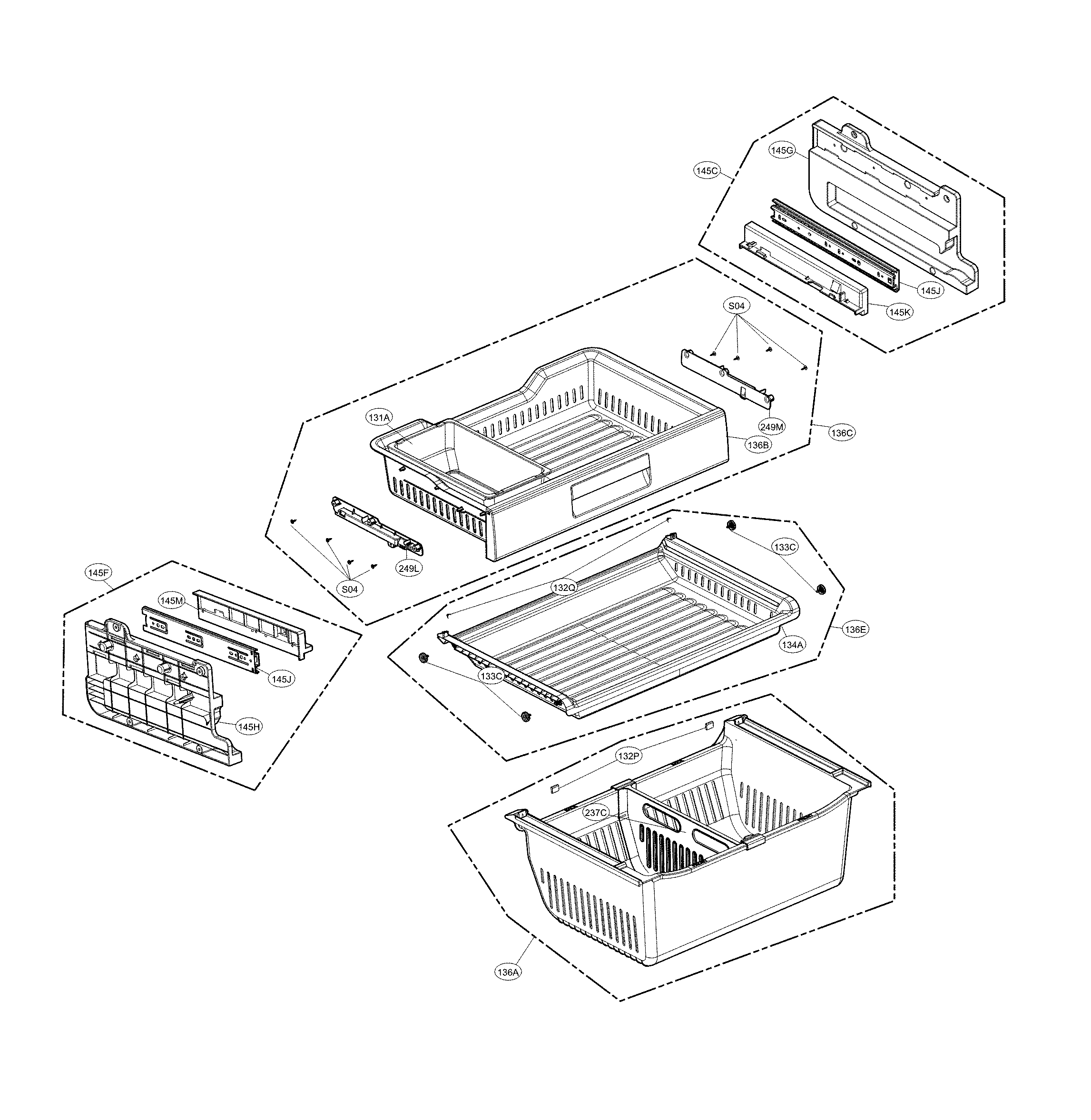 Freezer parts