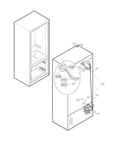 Valve & water tube parts
