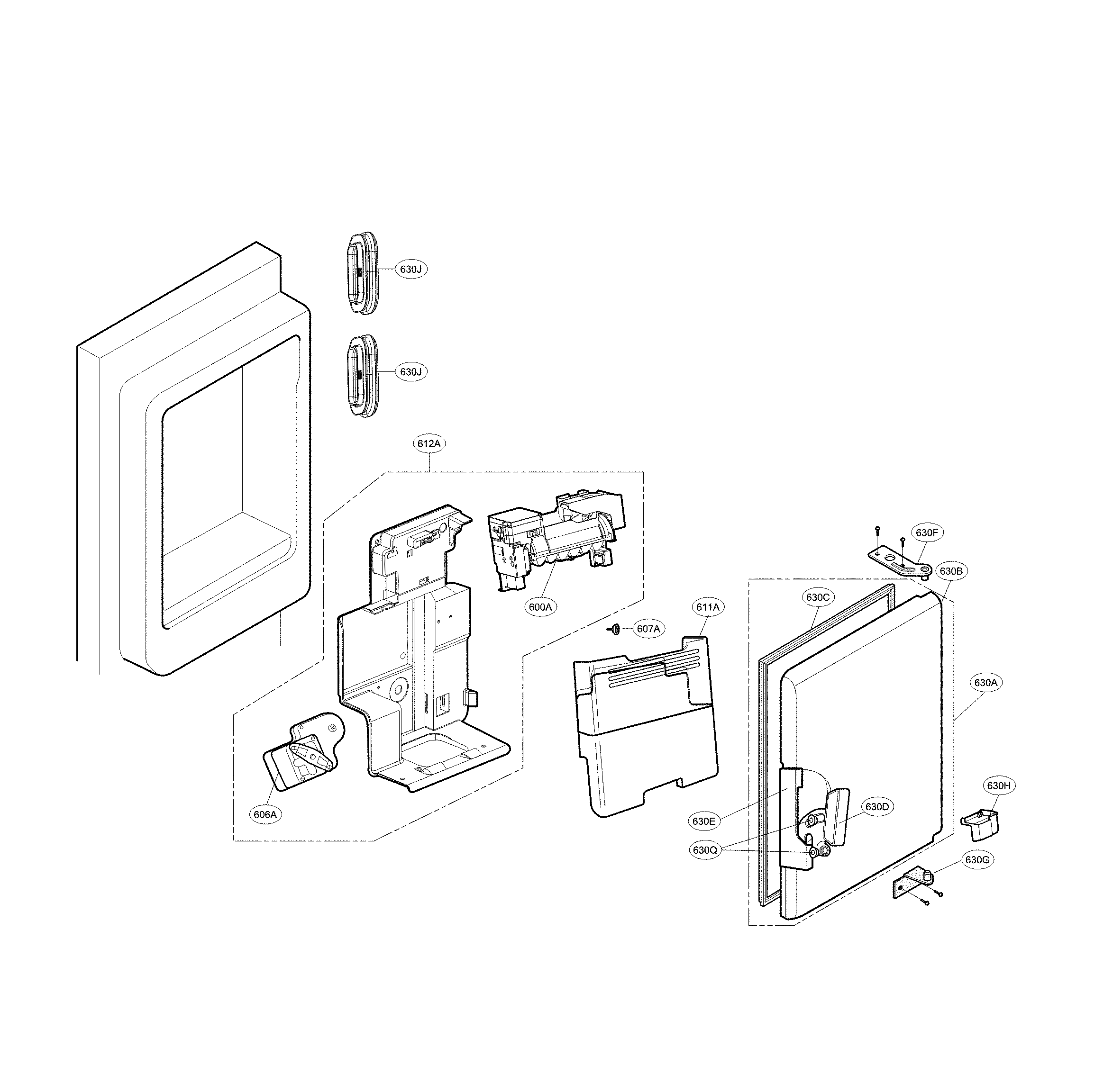 Icemaker & ice bin parts