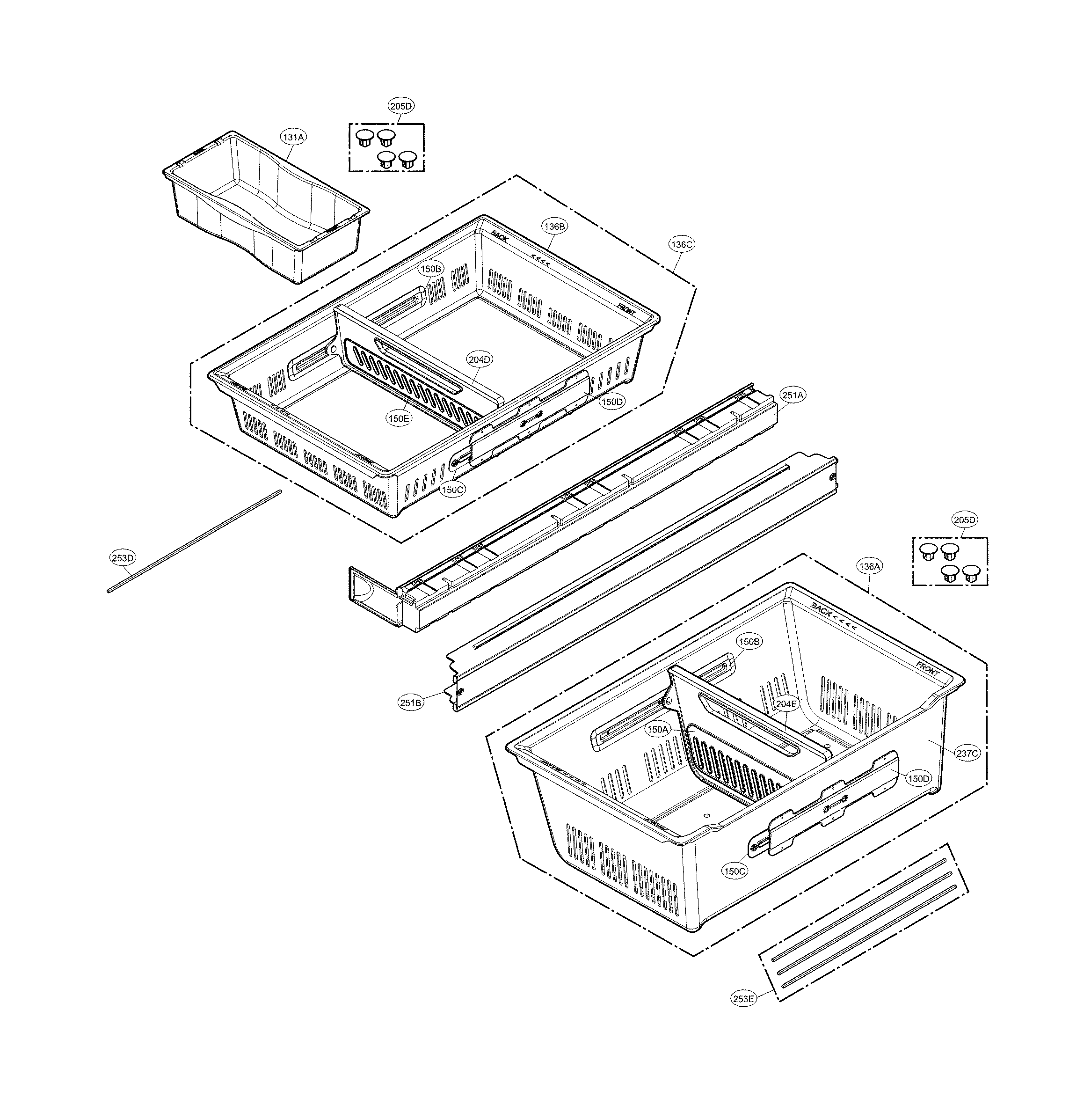 Freezer parts