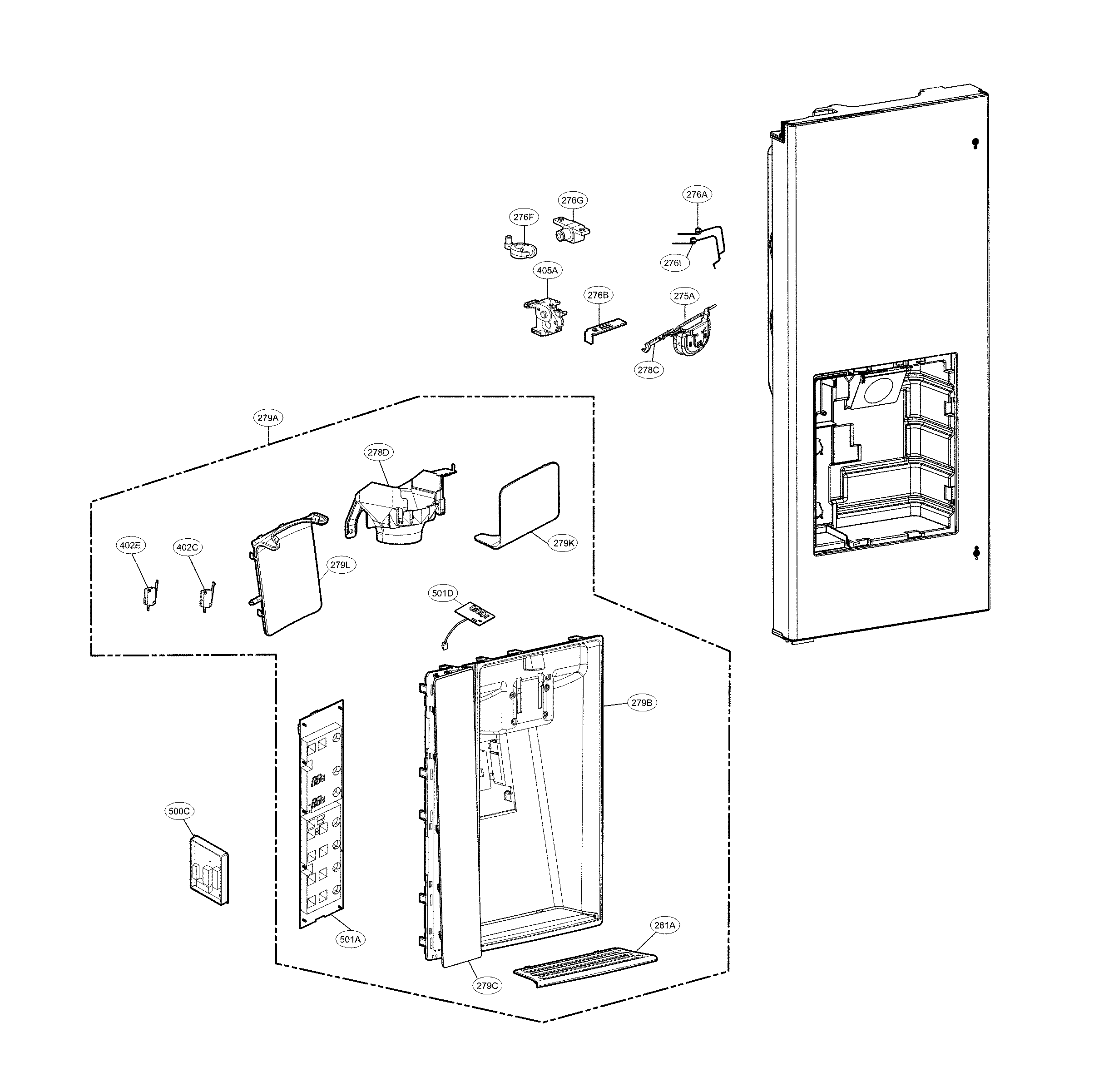 DISPENSER PARTS