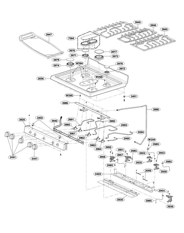 Cooktop parts