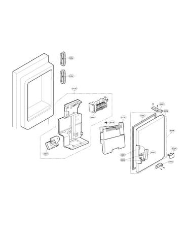 Icemaker and ice bin parts