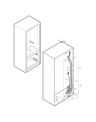 Valve & water tube parts