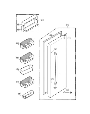 Refrigerator door