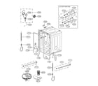 LG LSDF9962ST/00 tub assembly diagram