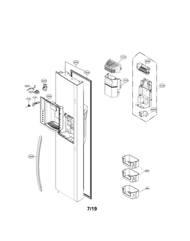 Freezer door