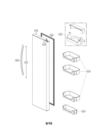 Refrigerator door