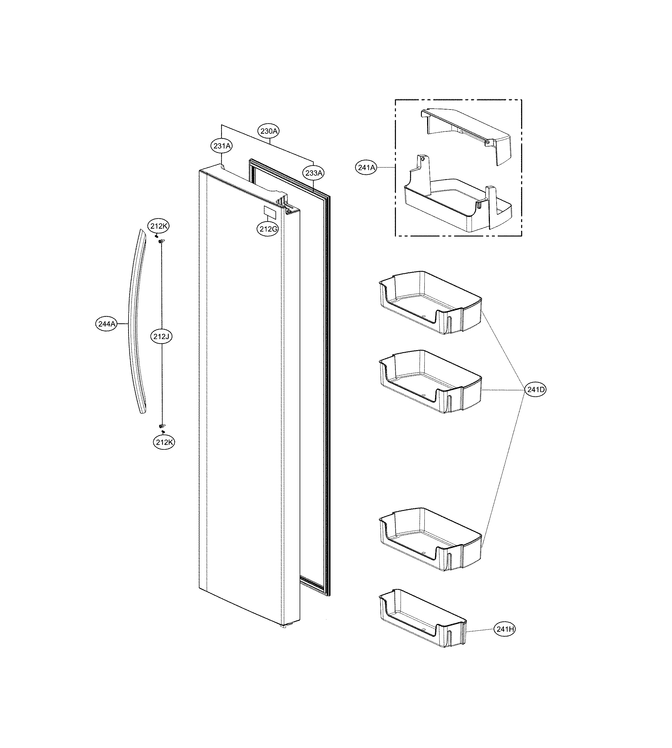 REFRIGERATOR DOOR