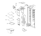 LG LSXS26336V/01 freezer compartment diagram