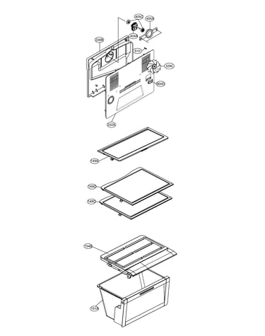 Refrigerator and freezer parts