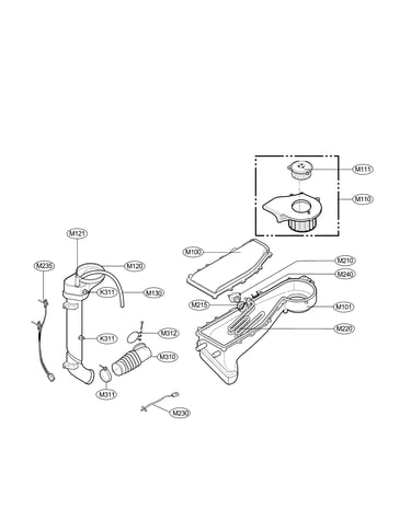 Dry duct assy