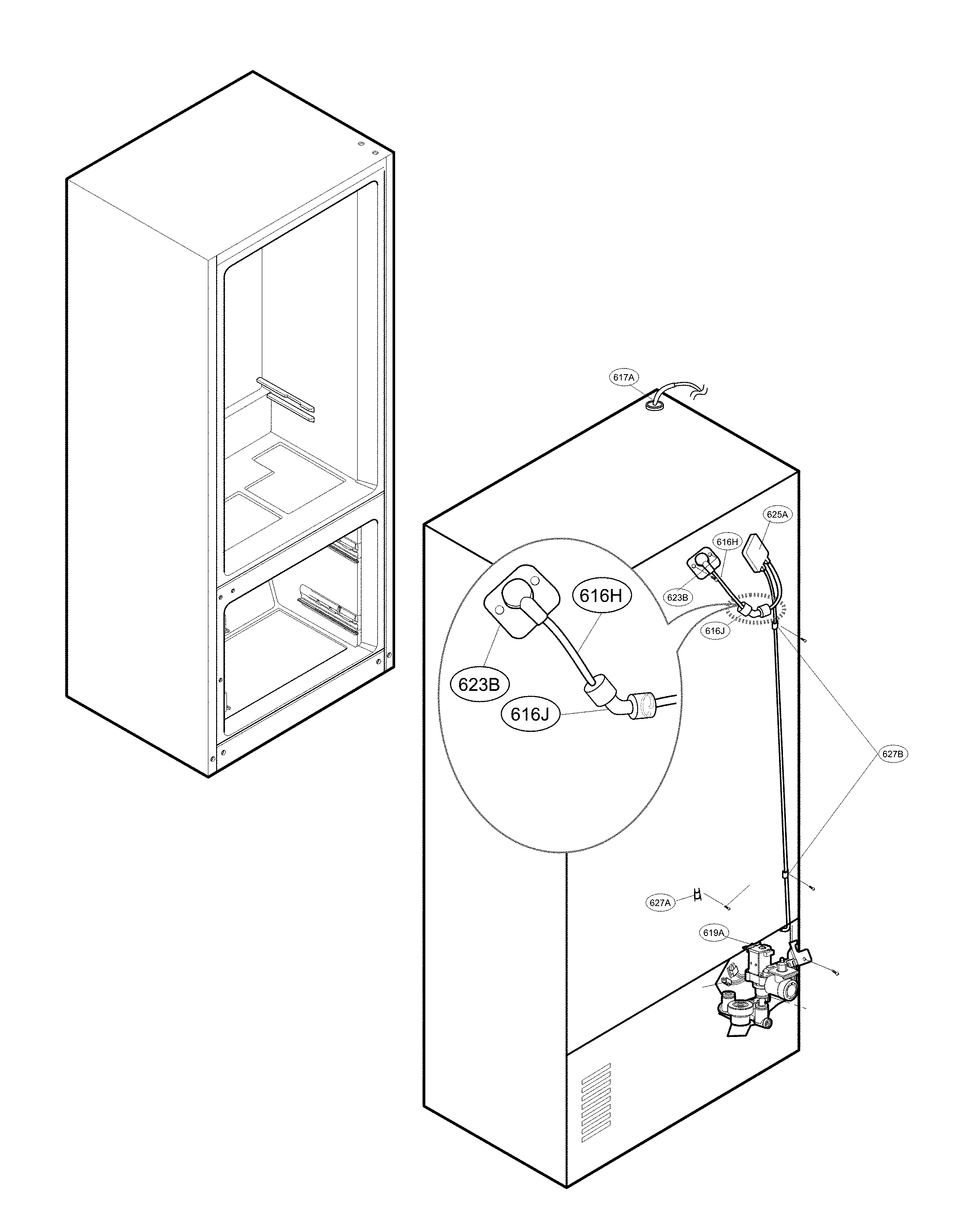 Valve and water parts