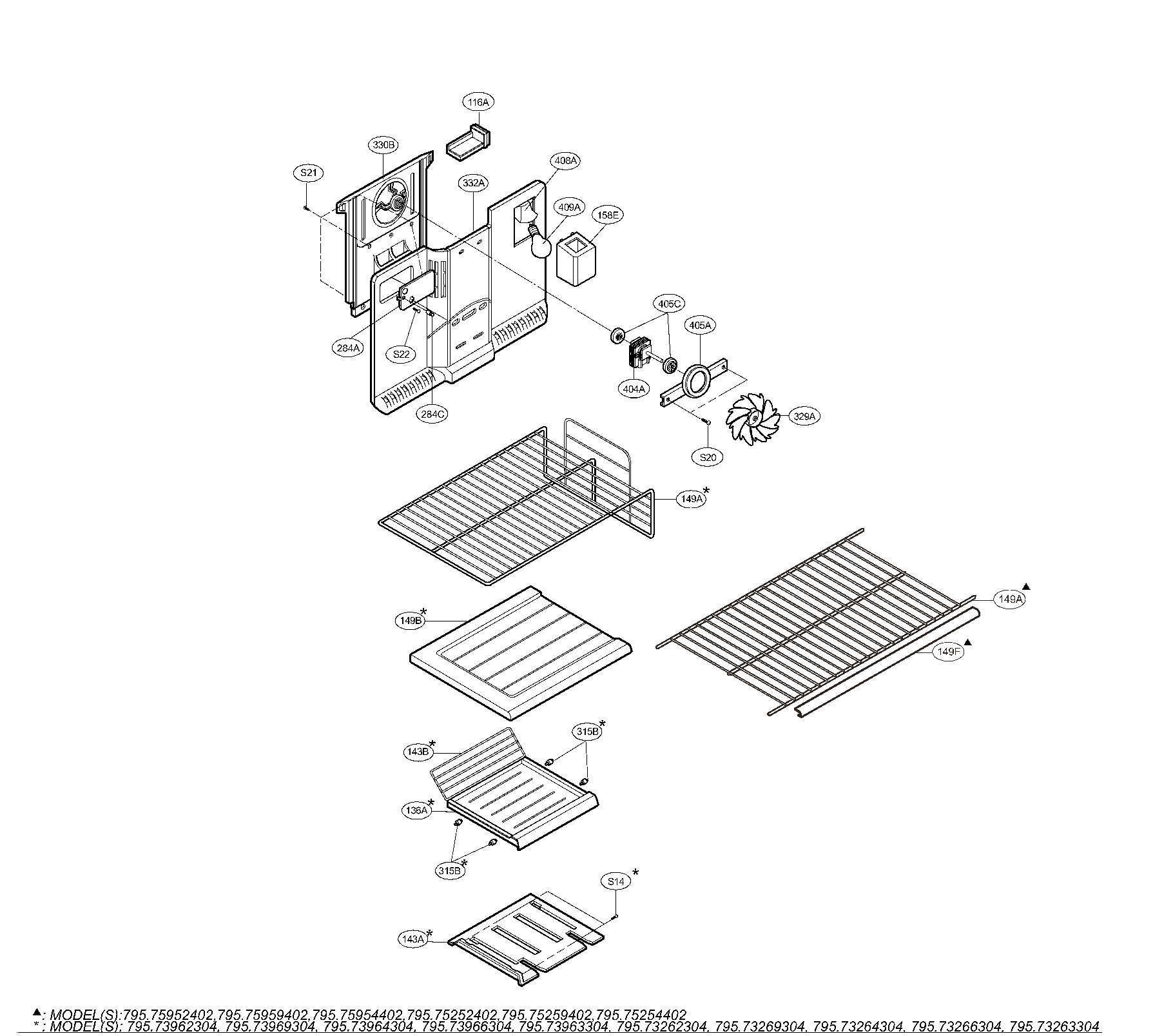 Freezer parts
