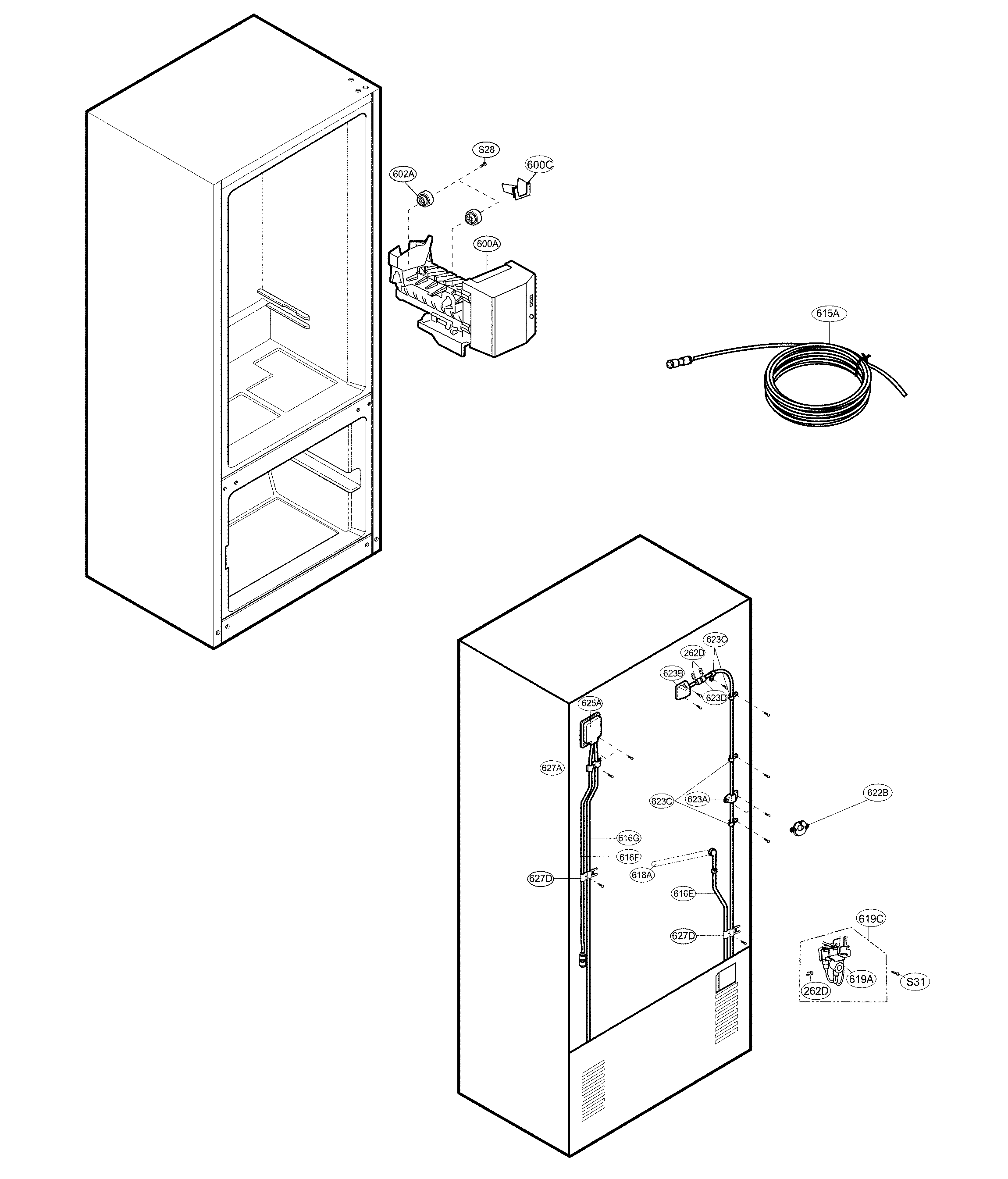 Ice maker parts