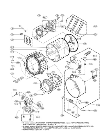 Drum and tub parts