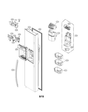 Freezer door parts