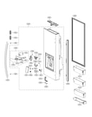 Door parts-left side w disp