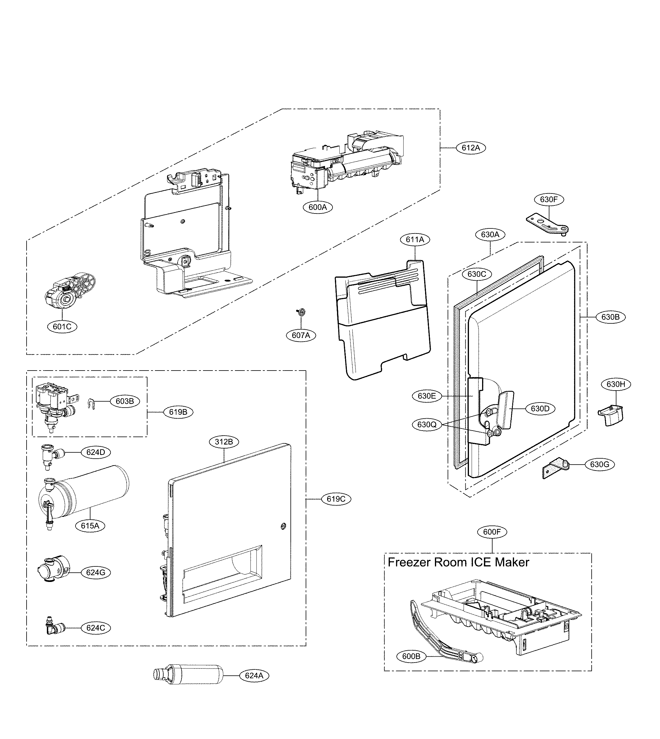 Ice maker parts