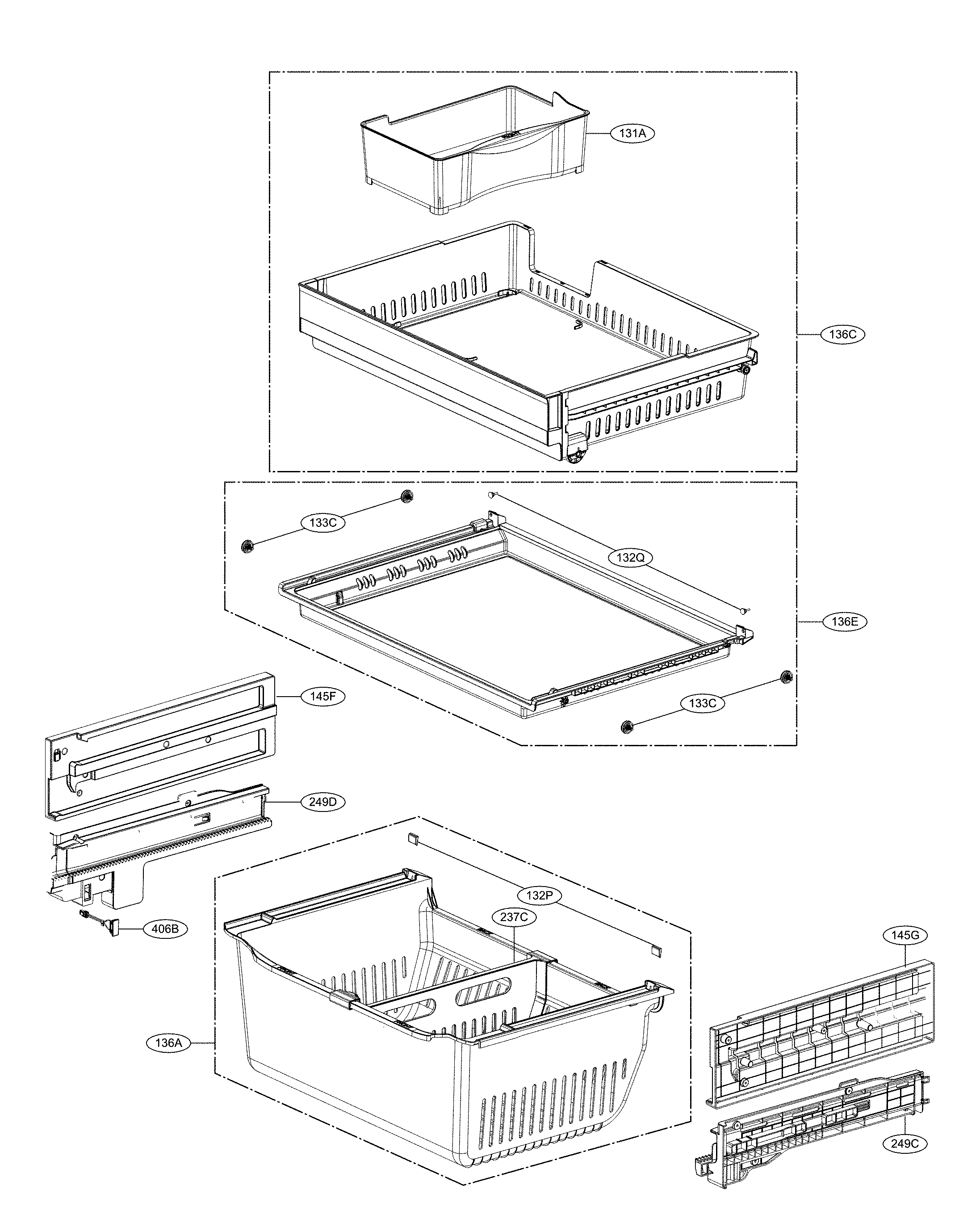 Freezer parts