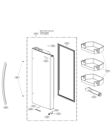 Door parts - right side