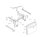 Kenmore Elite 79574407910 door parts - freezer diagram