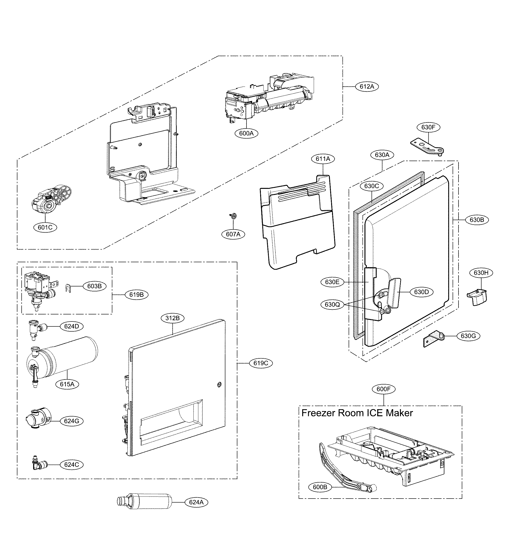 Ice maker parts