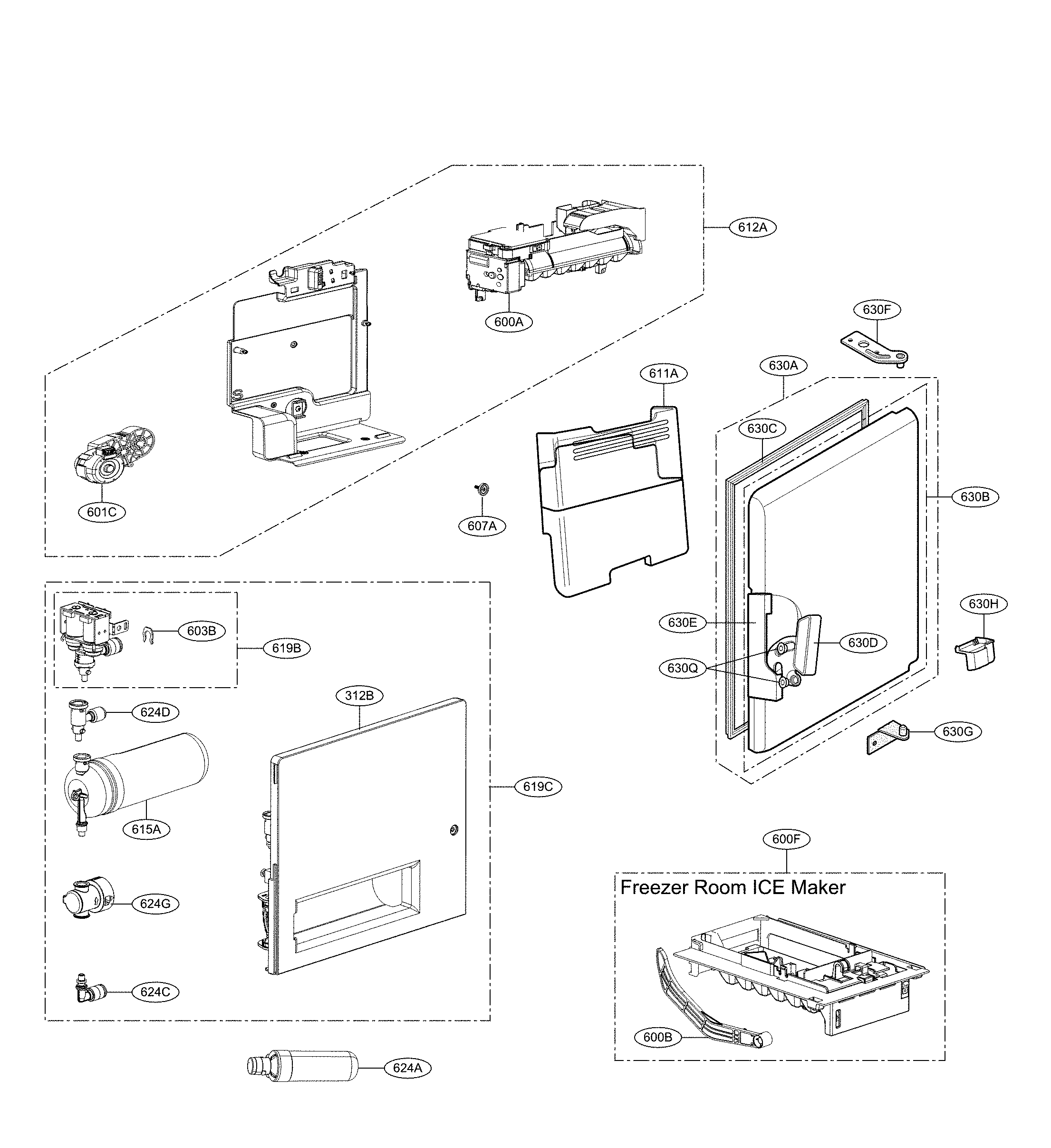 Ice maker parts