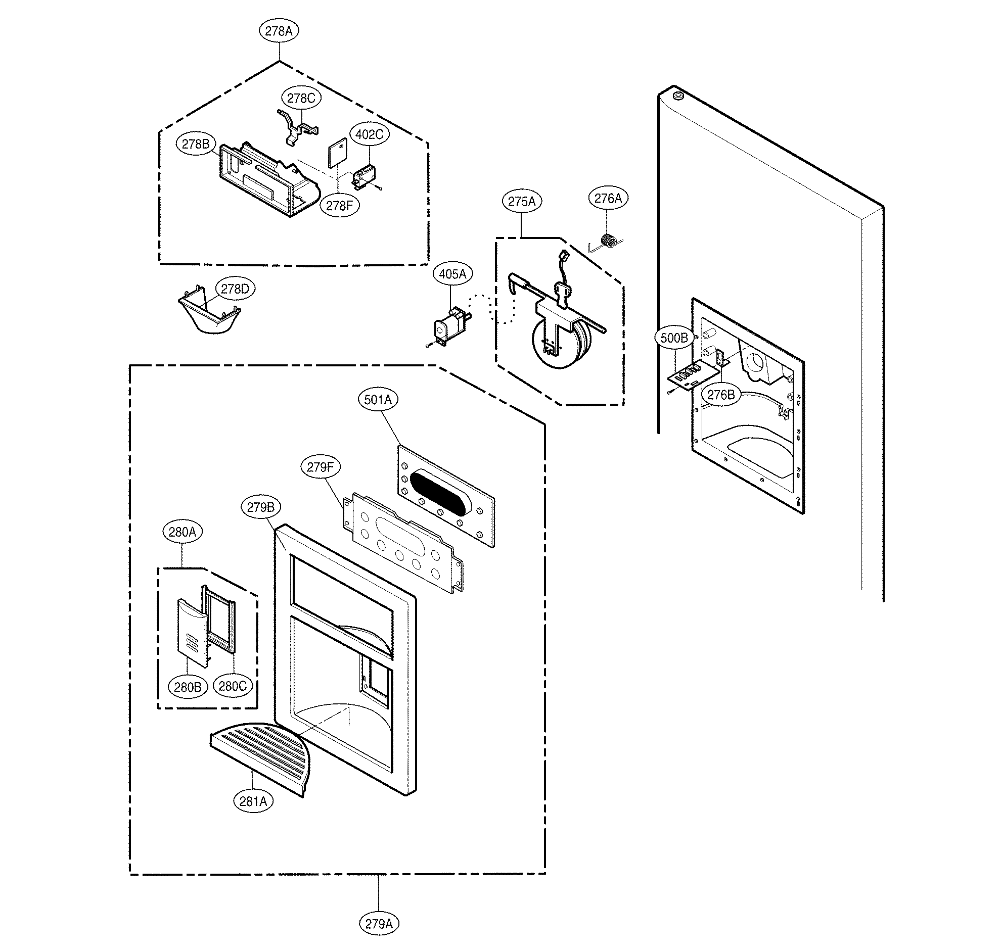 DISPENSER PARTS