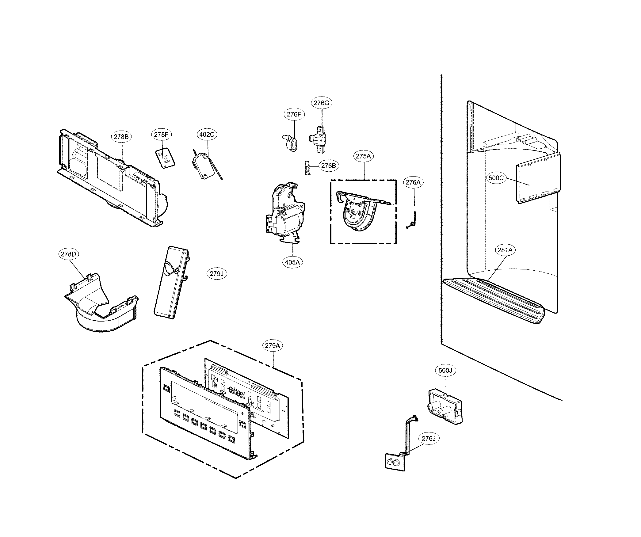 DISPENSER PARTS