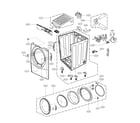 Kenmore 79681463910 cabinet parts diagram