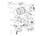 Kenmore 79681463910 drum parts diagram