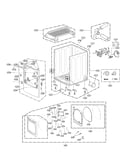 Cabinet and door assembly