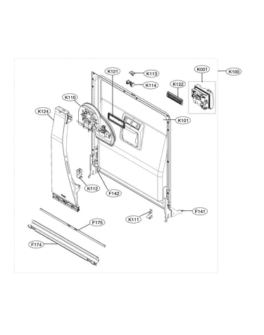 Door liner assembly