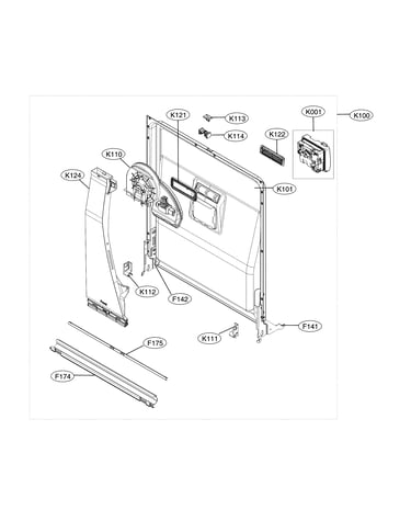 Door liner assembly