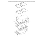 LG LFCS22520B/00 refrigerator parts (half shelf) diagram
