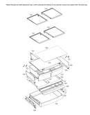 Refrigerator parts (half shelf)