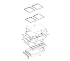 LG LFCS22520D/00 refrigerator parts (half shelf) diagram