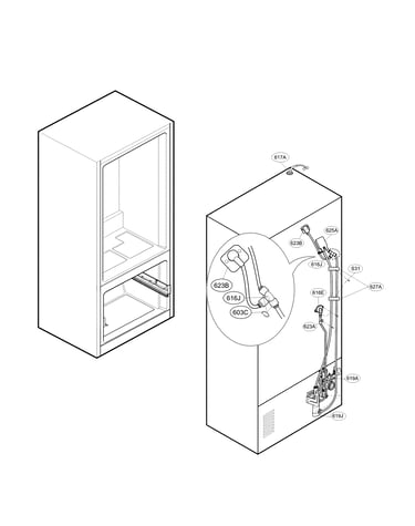 Valve and water tube parts