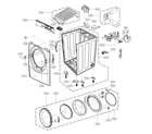 Kenmore 79681563910 cabinet parts diagram