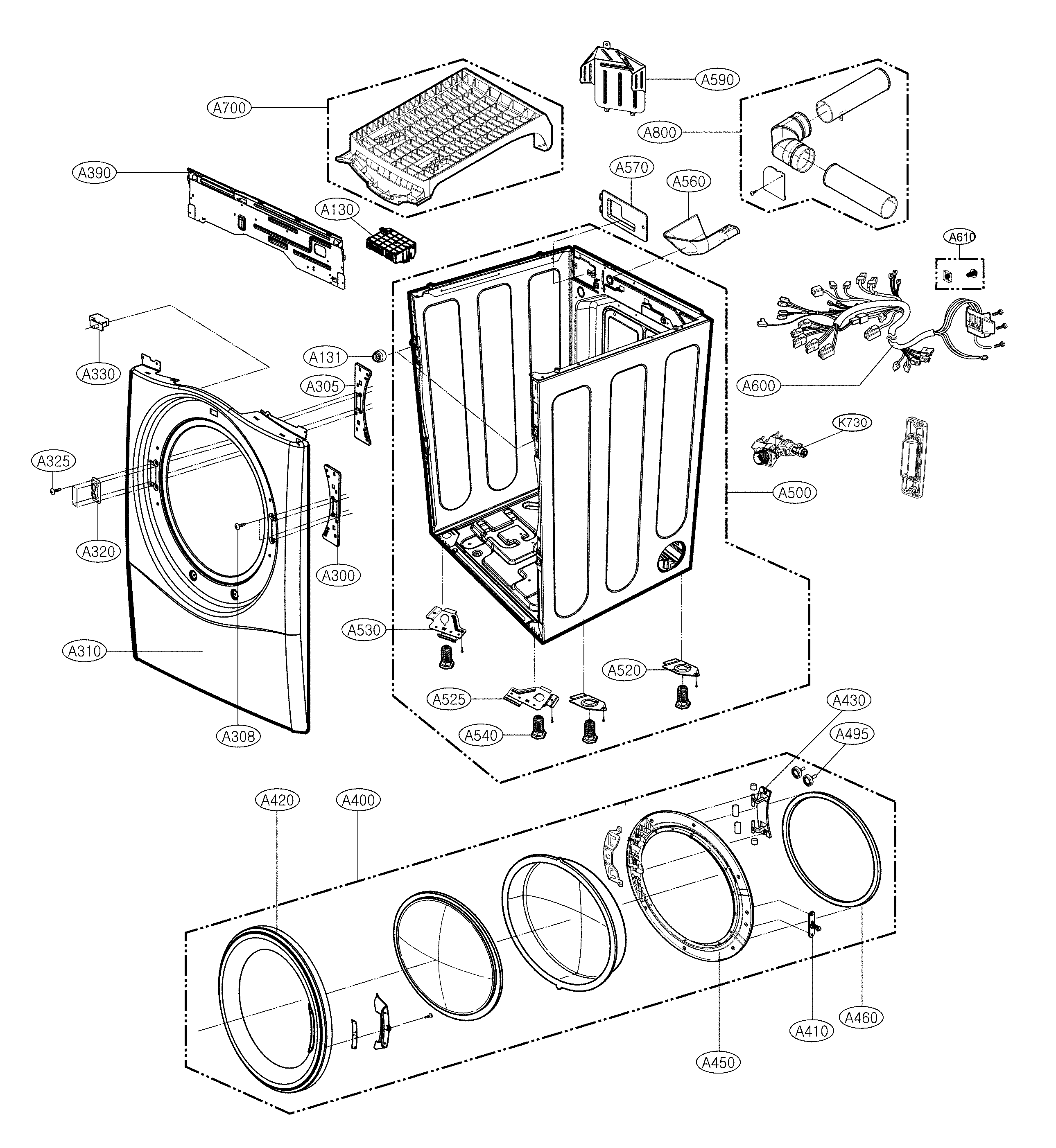 Cabinet parts