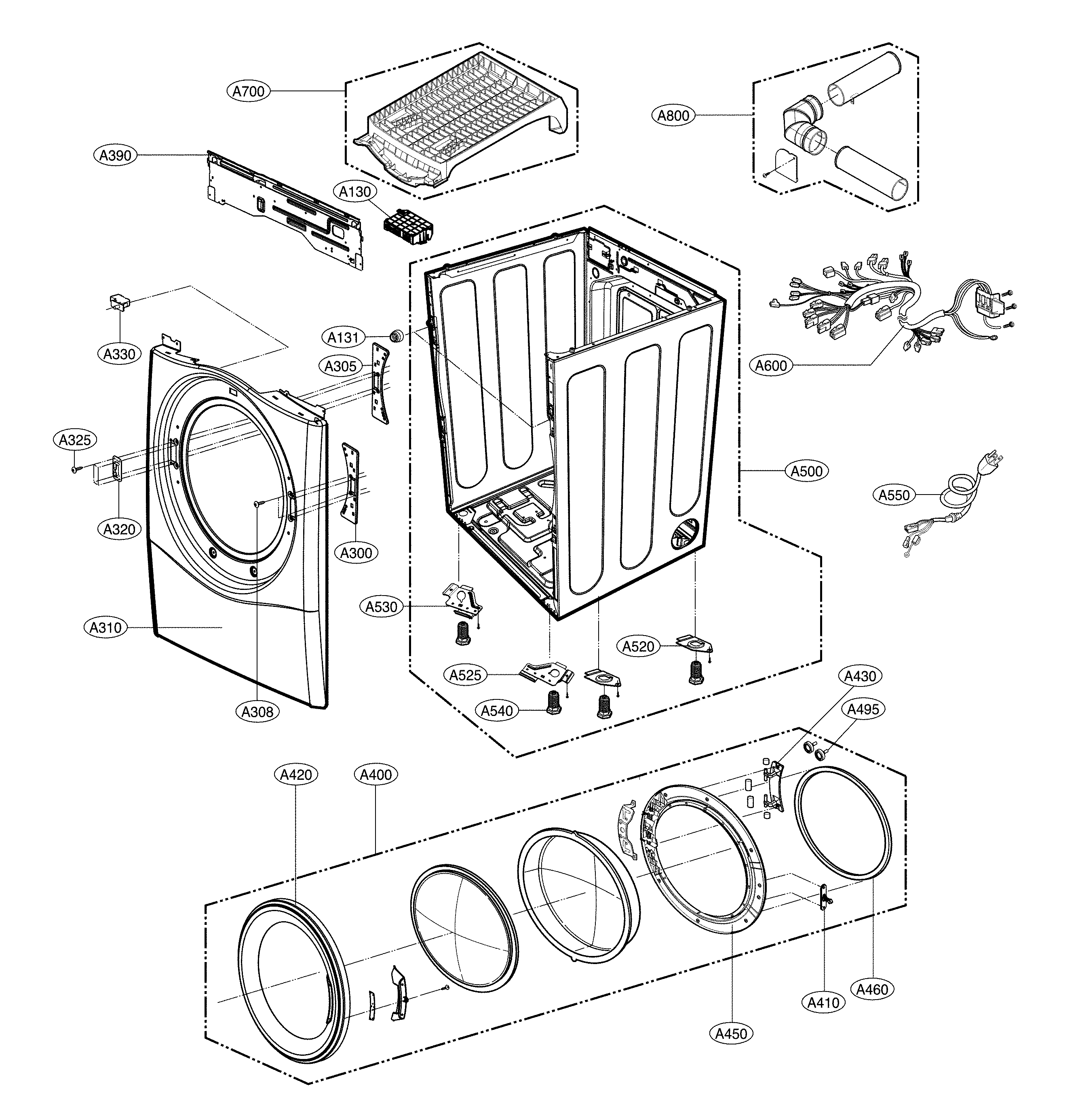 Cabinet parts