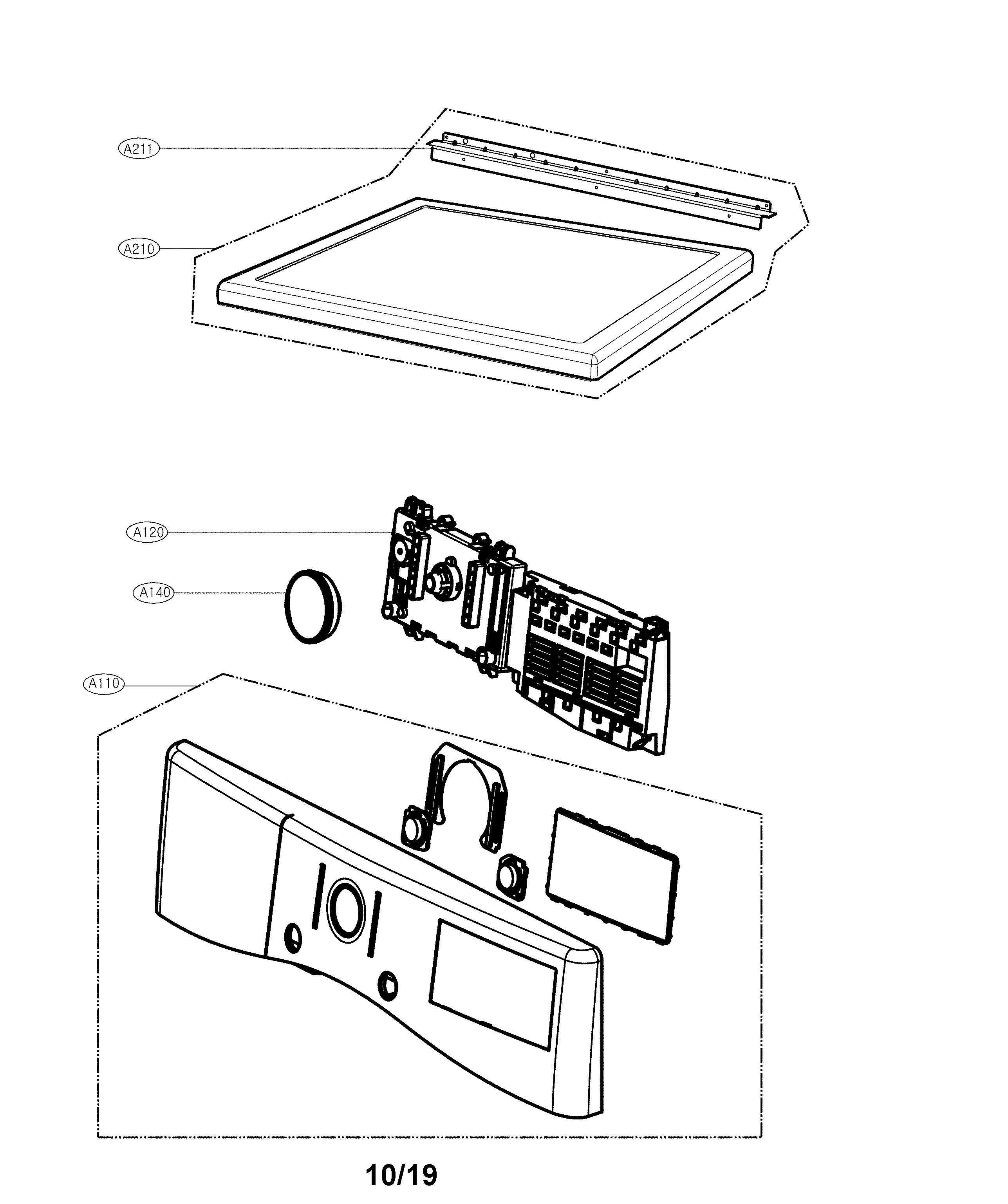 Control panel parts