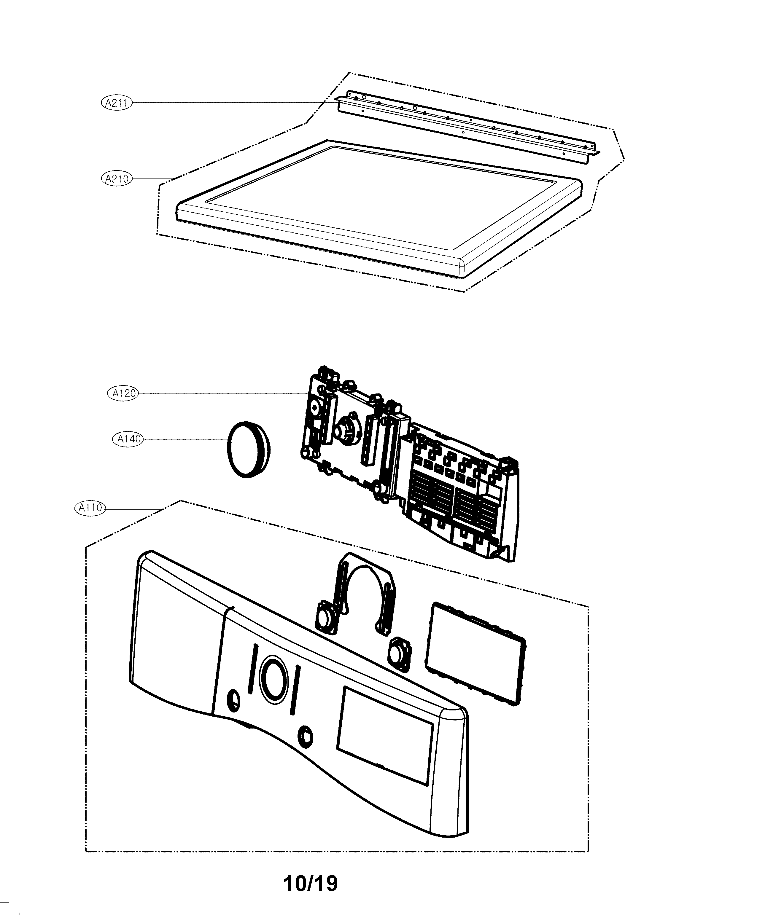 Control panel parts