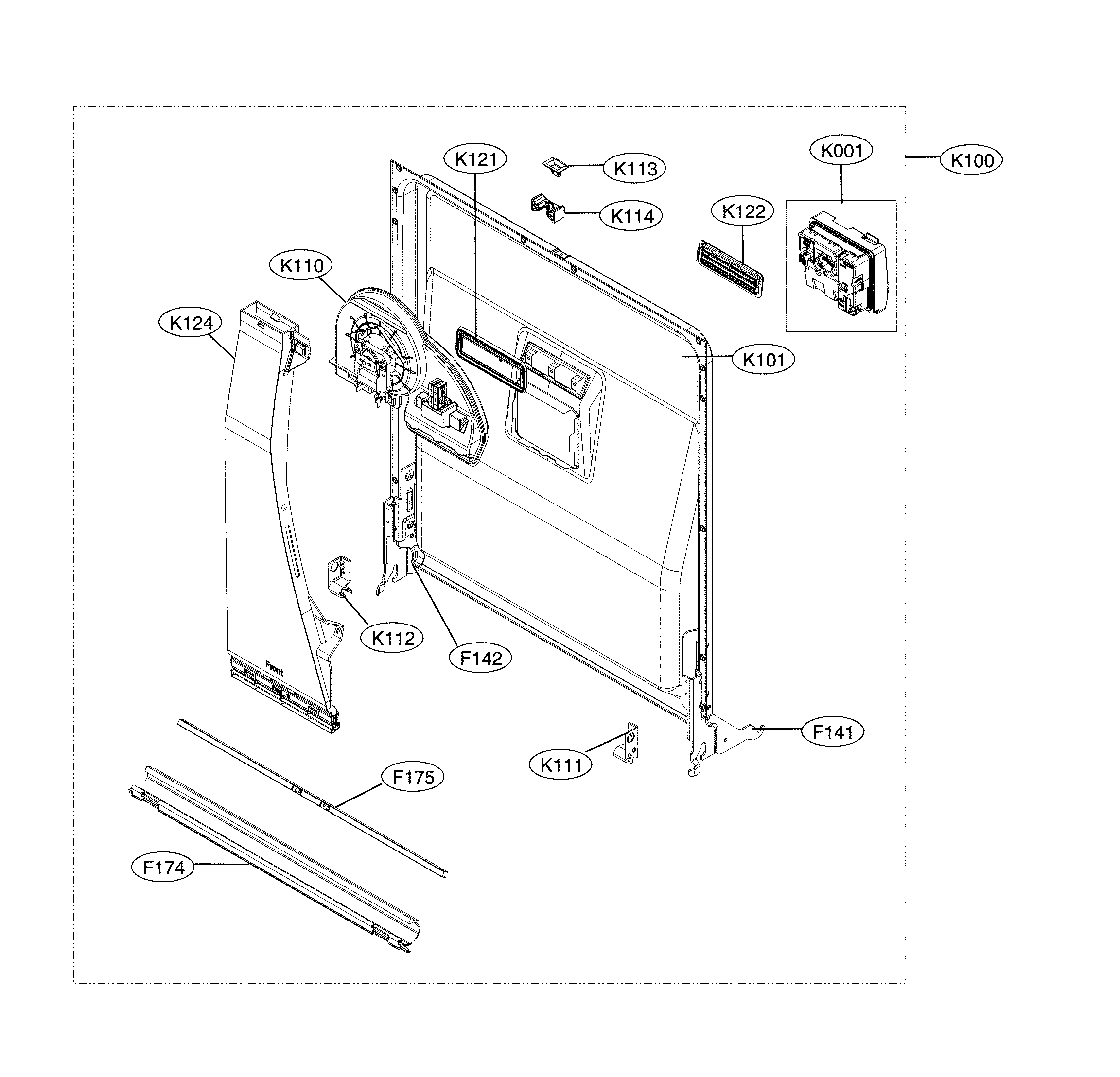 Door liner parts