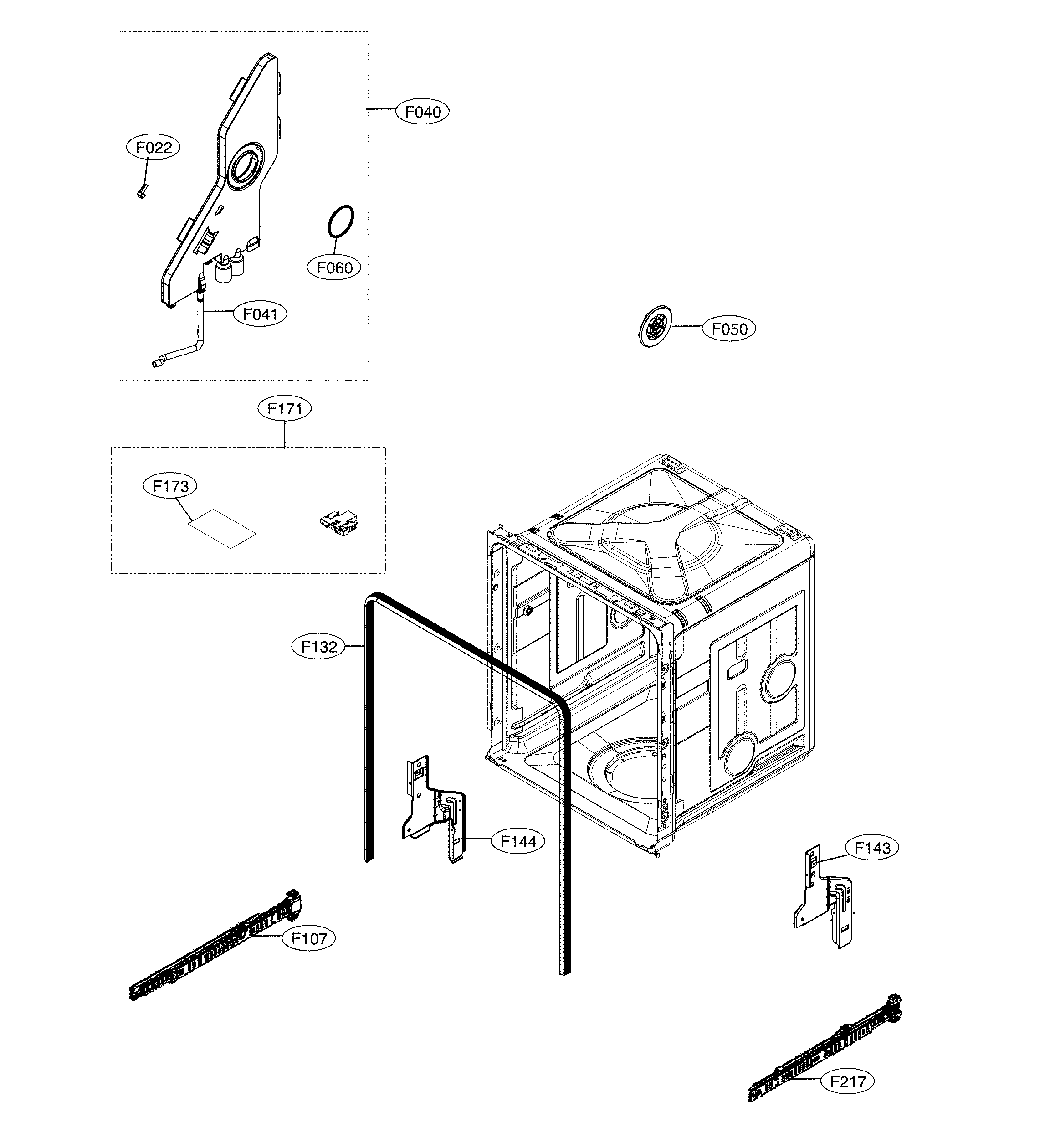 Tub parts