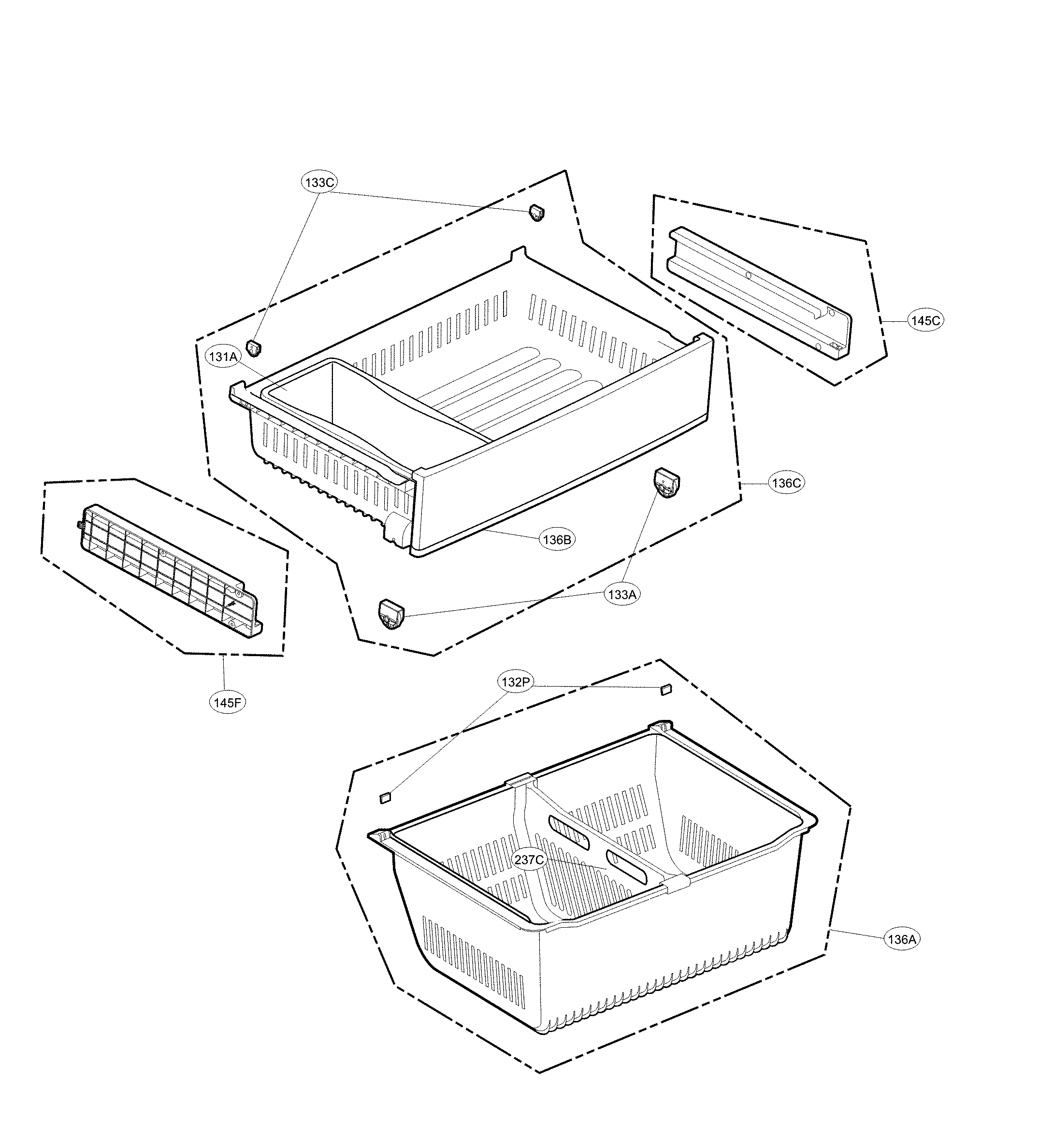 Freezer parts