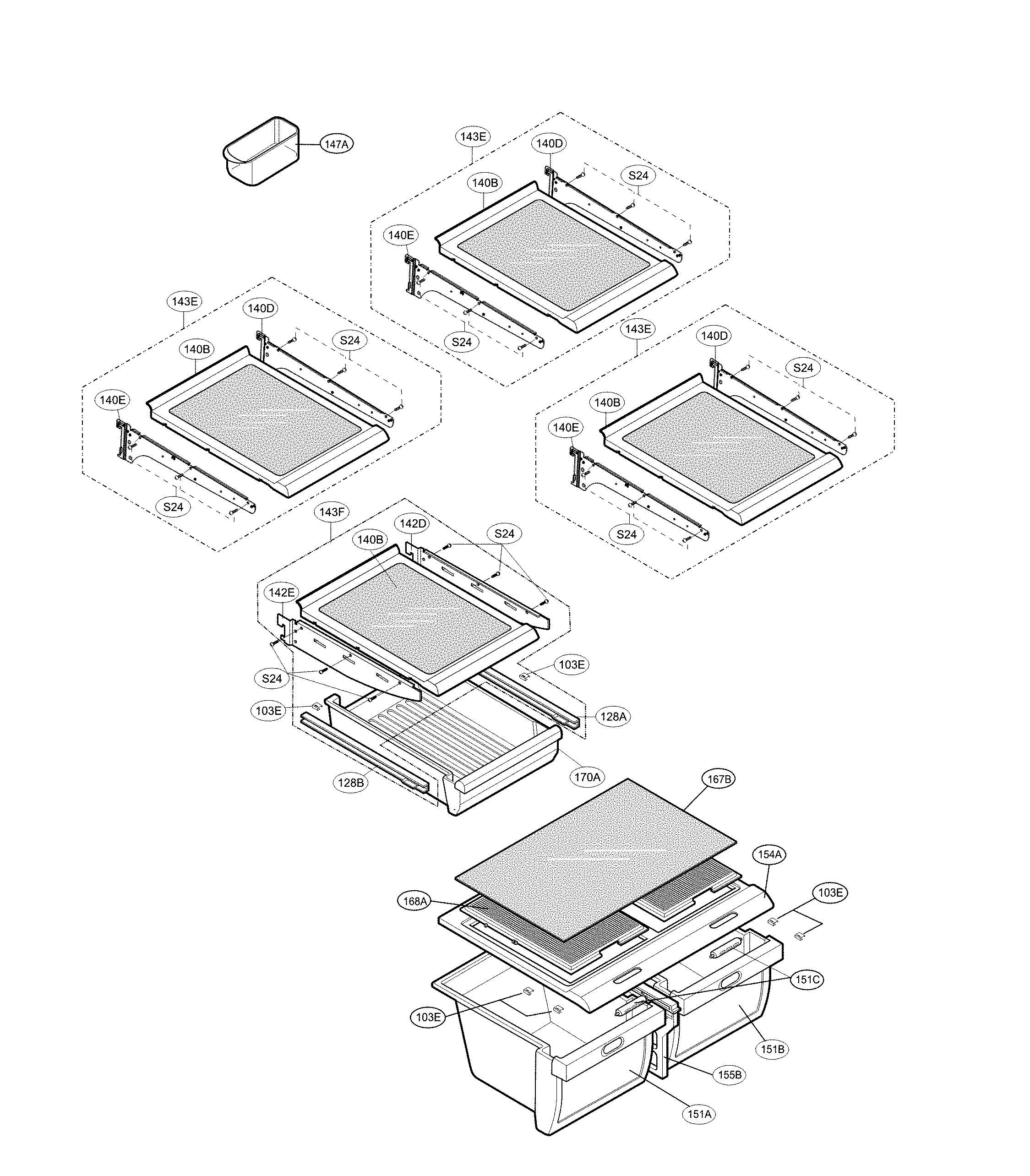 Refrigerator parts